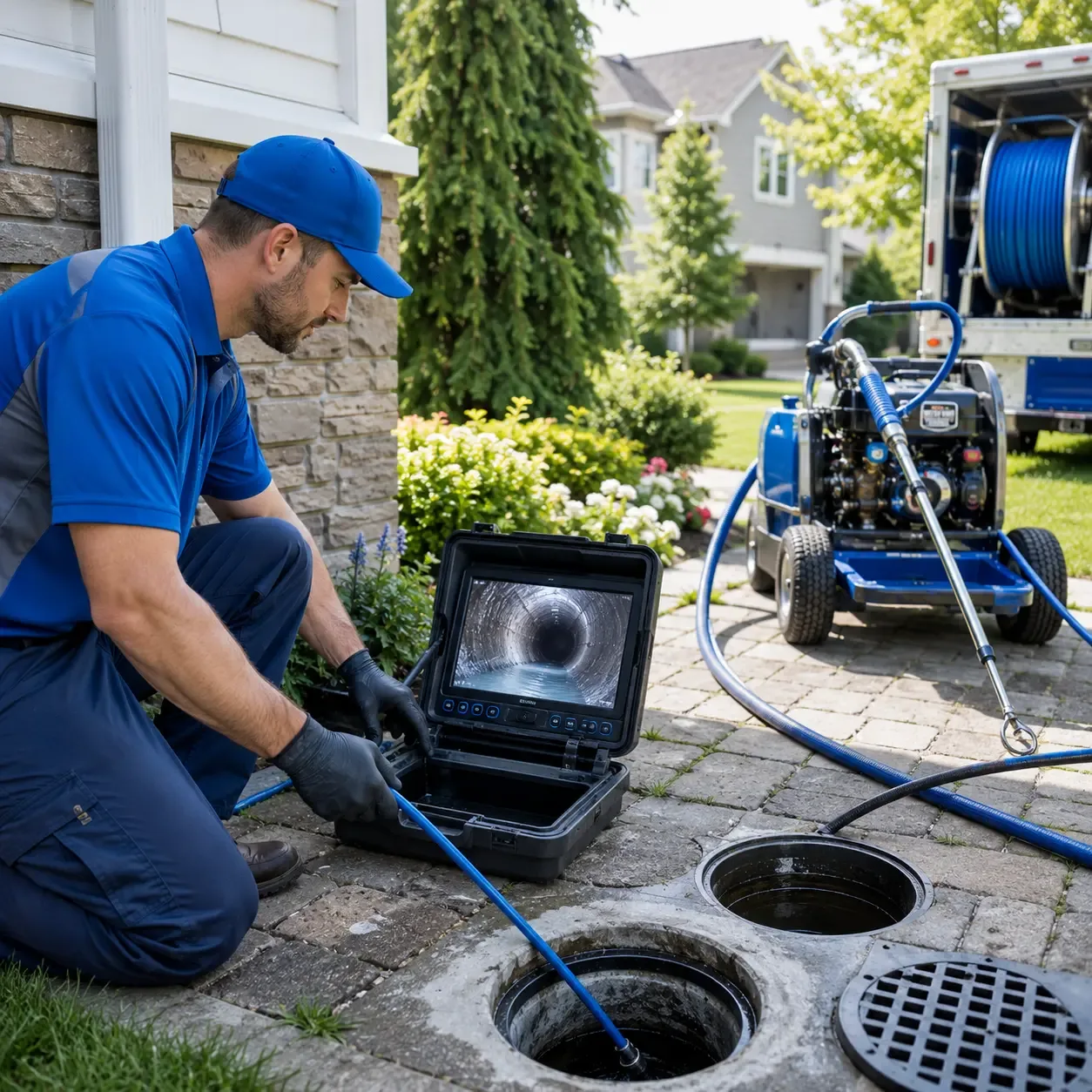 Outdoor drain cleaning professionals serving New Bedford, IL