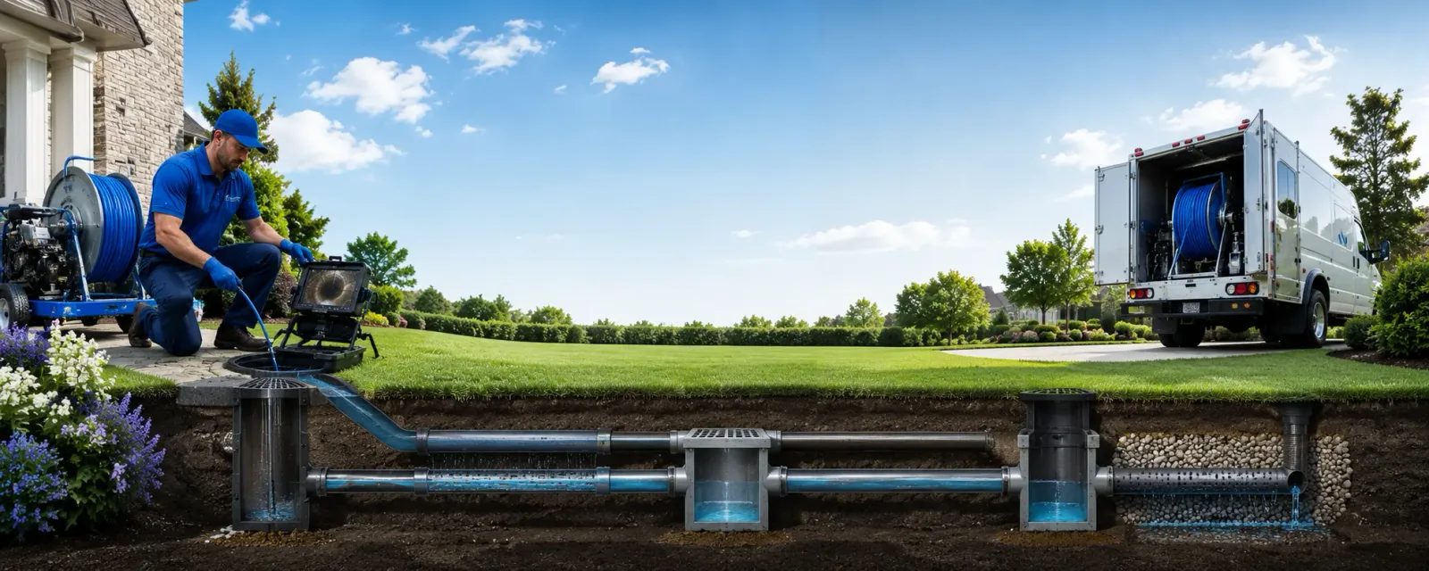 Outdoor drain cleaning information for New Bedford, IL